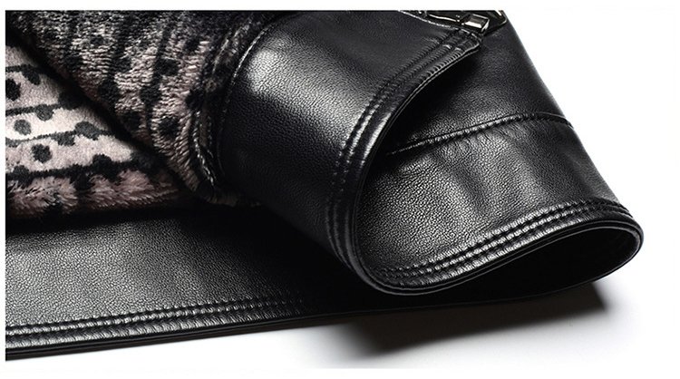 Jaqueta de couro masculina Jaqueta de couro masculina